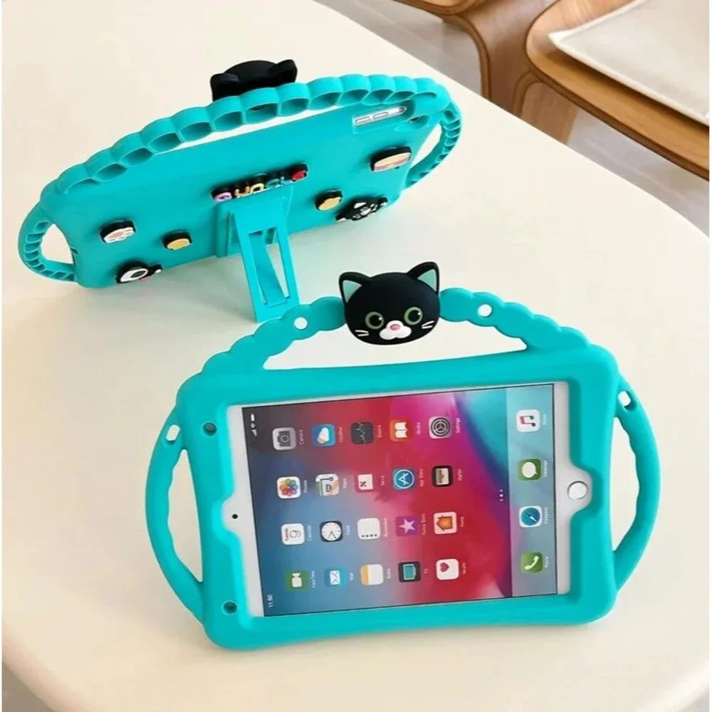 iPad 9th 8th 7th Generation 10.2 inch Case w/ Kickstand Shoulder Straps Handles